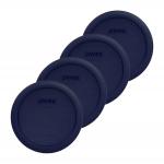 Pyrex 4 Cup Round Plastic Cover 4-Pack, Blue